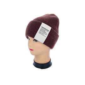 Шапка зимова жіноча Кашемір 002-4 d.brown р.56-60 "Angelica" недорого оптом від прямого постачальника