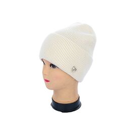 Шапка зимова жіноча Кашемір 001-9 l.beige р.56-60 "Angelica" недорого оптом від прямого постачальника