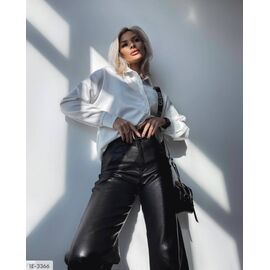 Фотография Женские кожаные брюки на флисе р.42-44;44-46;46-48 "BEST FASHION" купить недорого от прямого поставщика