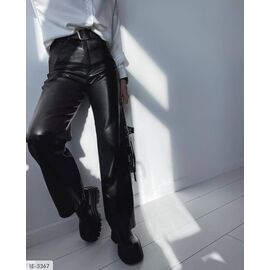 Шкіряні жіночі штани на флісі. р.42-44;44-46;46-48 "BEST FASHION" купити недорого від прямого постачальника