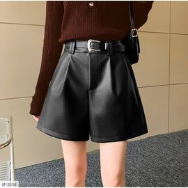 Фотография Женские стильные шорты из экокожи р.42-44;44-46 (2цв) "BEST FASHION" купить недорого от прямого поставщика