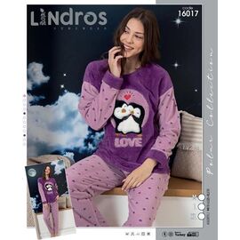 Піжама тепла жіноча 16017 purple р.M-XL "DONELLA" недорого оптом від прямого постачальника