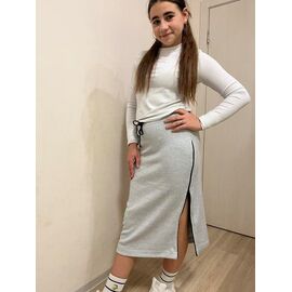 Спідниця дитяча на дівчинку M227 grey р.one size "Moda school" недорого оптом від прямого постачальника