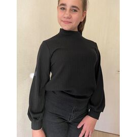 Фотография Свитер детский на девочку M237 black р.140-158 "Moda school" недорого оптом от прямого поставщика