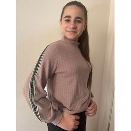 Фотография Свитер детский на девочку M239 beige р.140-158 "Moda school" недорого оптом от прямого поставщика