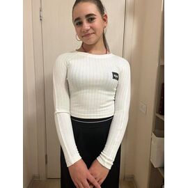 Фотография Свитер детский на девочку M247 white р.152-164 "Moda school" недорого оптом от прямого поставщика