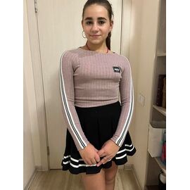 Фотография Свитер детский на девочку M249 beige р.152-164 "Moda school" недорого оптом от прямого поставщика