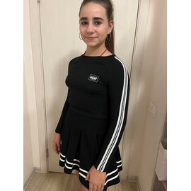 Фотография Свитер детский на девочку M252 black р.152-164 "Moda school" недорого оптом от прямого поставщика