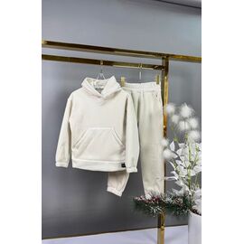 Фотография Костюм детский спортивный тёплый на девочку 115 l.beige р.122-140 "Delfinka" недорого оптом от прямого поставщика