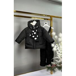 Фотография Костюм детский на девочку 1801 black р.86-110 "Delfinka" недорого оптом от прямого поставщика