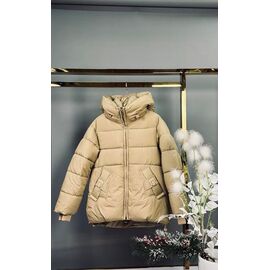 Фотография Курка детская зимняя на девочку 20 beige р.140-164 "Delfinka" недорого оптом от прямого поставщика