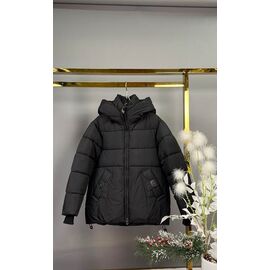 Фотография Курка детская зимняя на девочку 20 black р.140-164 "Delfinka" недорого оптом от прямого поставщика