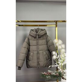 Фотография Курка детская зимняя на девочку 20 khaki р.140-164 "Delfinka" недорого оптом от прямого поставщика