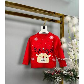 Светер Дитячий унісекс 244 red р.98-122 "Delfinka" недорого оптом від прямого постачальника