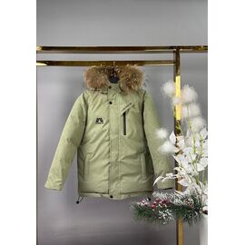 Курка дитяча зимова на хлопчика 25022 green р.140-158 "Delfinka" недорого оптом від прямого постачальника