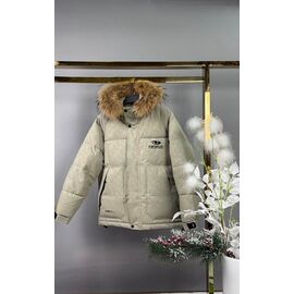 Курка дитяча зимова на хлопчика 25035 beige р.152-170 "Delfinka" недорого оптом від прямого постачальника