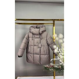 Фотография Курка детская зимняя на девочку 8612 beige р.128-158 "Delfinka" недорого оптом от прямого поставщика