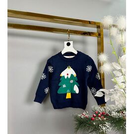 Фотография Свитер детский унисекс 9006 navy р.98-122 "Delfinka" недорого оптом от прямого поставщика