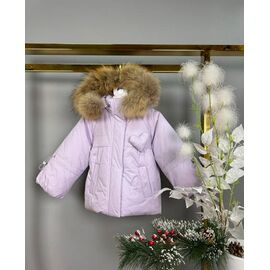 Фотография Курка детская зимняя на девочку 9511 lilac р.86-110 "Delfinka" недорого оптом от прямого поставщика