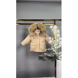 Фотография Курка детская зимняя на мальчика 9609 beige р.80-104 "Delfinka" недорого оптом от прямого поставщика