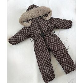 Комбінезон дитячий на дівчинку 8465 brown р.86-98 "Moda school" недорого оптом від прямого постачальника