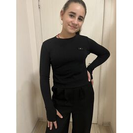Светер Дитячий на дівчинку M321 black р.152-164 "Moda school" недорого оптом від прямого постачальника