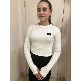 Светер Дитячий на дівчинку M322 white р.152-164 "Moda school" недорого оптом від прямого постачальника
