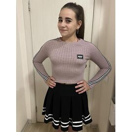 Светер Дитячий на дівчинку M325 pink р.152-164 "Moda school" недорого оптом від прямого постачальника