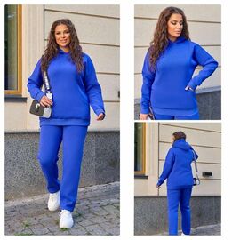 Фотография Костюм спортивный женский 821 blue р.48-58 "Potok" недорого оптом от прямого поставщика