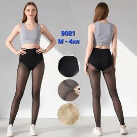 Фотография Лосины женские тёплые 9021 black р.42-54 "Hoan" недорого оптом от прямого поставщика