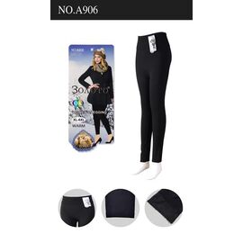 Фотография Лосины женские тёплые 906 black р.44-58 "Hoan" недорого оптом от прямого поставщика