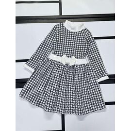 Фотография Платье детское утеплённое на девочку 574 black р.110-128 "Kosmy" недорого оптом от прямого поставщика