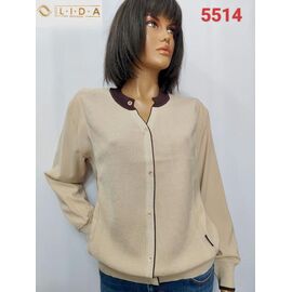 Кофта жіноча 5514 beige р.50-54 "LIDA" недорого оптом від прямого постачальника