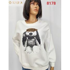 Светр жіночий 8178 white р.52-62 "LIDA" недорого оптом від прямого постачальника