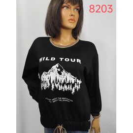 Фотография Свитер женский 8203 black р.52-62 "LIDA" недорого оптом от прямого поставщика