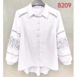 Фотография Рубашка женская 8209 white р.52-62 "LIDA" недорого оптом от прямого поставщика