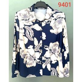 Фотография Рубашка женская 9401 blue р.52-62 "LIDA" недорого оптом от прямого поставщика