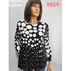Фотография Свитер женский 9859 black р.50-60 "LIDA" недорого оптом от прямого поставщика