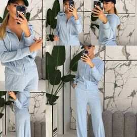 Фотография Костюм женский 1535 l.blue р.42-48 "BONJOUR" недорого оптом от прямого поставщика