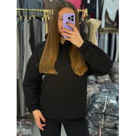 Фотография Свитер женский 1681 black р.42-48 "BONJOUR" недорого оптом от прямого поставщика