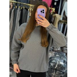 Фотография Свитер женский 1681 grey р.42-48 "BONJOUR" недорого оптом от прямого поставщика