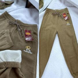 Фотография Штаны женские утеплённые 2033 khaki р.2XL-6XL "BONJOUR" недорого оптом от прямого поставщика