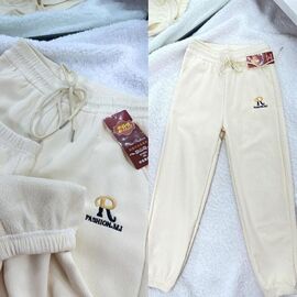 Фотография Штаны женские утеплённые 2033 l.beige р.2XL-6XL "BONJOUR" недорого оптом от прямого поставщика