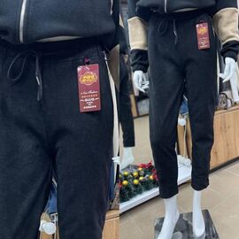Фотография Штаны женские утеплённые 2036 black р.2XL-6XL "BONJOUR" недорого оптом от прямого поставщика