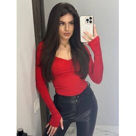 Боді 3100 red р.42-48 "BONJOUR" недорого оптом від прямого постачальника