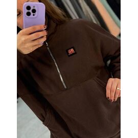 Фотография Худи женское 4253 brown р.42-48 "BONJOUR" недорого оптом от прямого поставщика