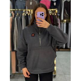 Фотография Худи женское 4253 khaki р.42-48 "BONJOUR" недорого оптом от прямого поставщика