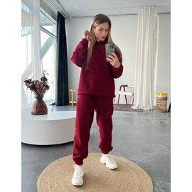 Фотография Костюм спортивный женский 5132 wine р.42-48 "BONJOUR" недорого оптом от прямого поставщика