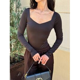 Фотография Боди 5163 brown р.42-48 "BONJOUR" недорого оптом от прямого поставщика