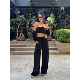 Фотография Костюм спортивный женский тёплый 5165 black р.42-48 "BONJOUR" недорого оптом от прямого поставщика